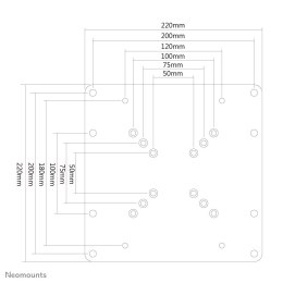 ZESTAW TV VESA ADAPTER PLATE 22-42