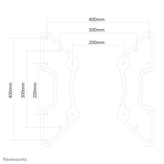 ZESTAW TV VESA ADAPTER PLATE 27-60" FPMA-VESA440 NEWSTAR