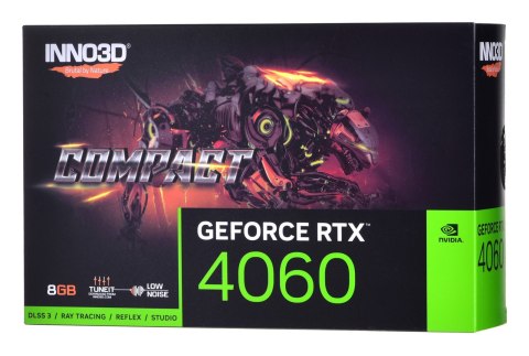 Karta graficzna INNO3D GeForce RTX 4060 COMPACT 8GB GDDR6 DLSS 3