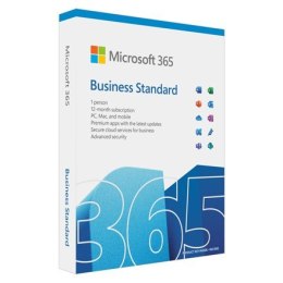 Microsoft 365 Business Standard KLQ-00650 FPP Okres licencji: 1 rok(i) Angielski Bez nośników, P8