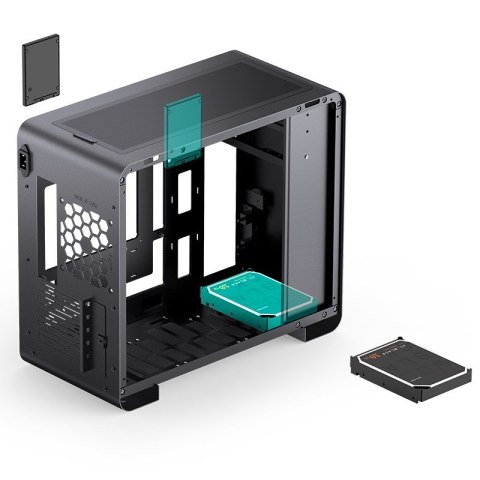 Jonsbo U4 Mini Mesh Micro-ATX Case - Czarny