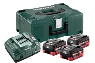 METABO ZESTAW AKUMULATORÓW 3 x 5.5Ah LIHD + ŁADOWARKA ASC 30-36 V + WALIZKA METALOC