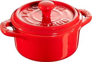 Staub Mini Cocotte Okrągły, 4 szt. - 200 ml, Czerwony