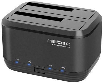 Stacja dokująca HDD Natec Kangaroo Dual 2.5/3,5cala USB 3.0 + Zasilacz