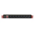 LISTWA ZASILAJĄCA RACK 19 1U 250V/16A 8X SCHUKO 3M