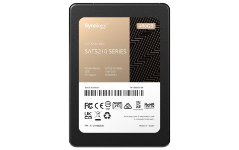 Dysk SSD Synology Plus Series 480GB SATA 2.5" SAT5210-480G (DWPD 1)
