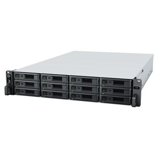 NAS Synology SA6400; 2U RACK; 12x (3.5" SAS HDD/2.5" SAS SSD); AMD EPYC 7272; 32 GB DDR4 ECC RDIMM (max. 1024GB), 4x 1GbE RJ-45,