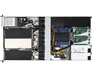 Platforma ASRock Rack (1U) AMD Epyc 7003 (8xE1.S, 2x1GbE, Red. PSU, IPMI)