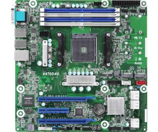 Płyta główna ASRock X470D4U 1x AM4 AMD Ryzen X470 (SATA, 2xM.2, 2xGbE, IPMI)