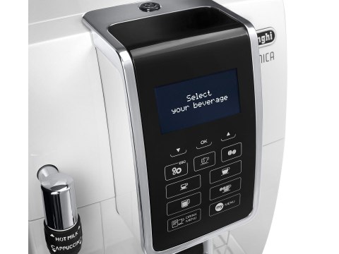 Ekspres ciśnieniowy DeLonghi ECAM 350.35.W (1450W; kolor biały) (WYPRZEDAŻ)