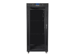 LANBERG SZAFA STOJĄCA RACK 19" 22U 800X800 DRZWI SZKLANE LCD CZARNA FF01-8822-12BL (FLAT PACK)