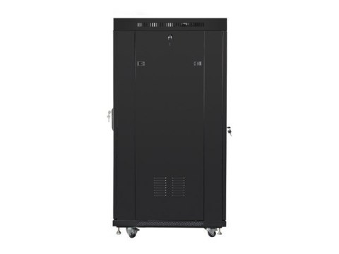 LANBERG SZAFA STOJĄCA RACK 19" 37U 800X1000 DRZWI SZKLANE LCD CZARNA (FLAT PACK) FF01-8037-12BL