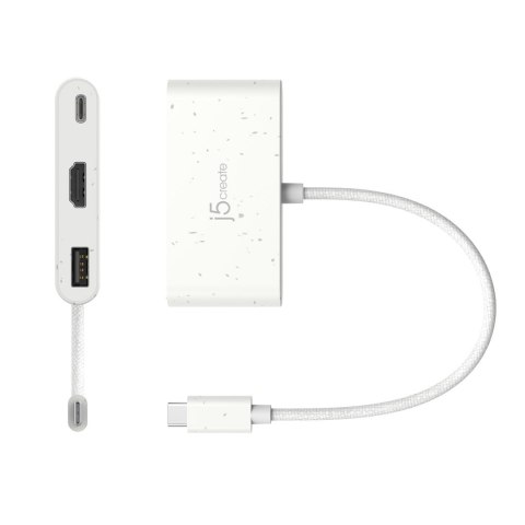 ECO-FRIENDLY USB-C TO HDMI USB/TYPE-A WITH POWER DELIVERY