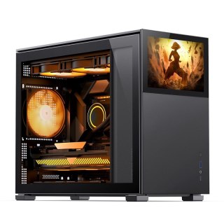 Jonsbo D31 Screen Obudowa Micro-ATX, Szkło Hartowane - czarna