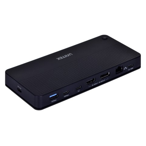 UNITEK STACJA DOKUJĄCA USB 4 12W1, HDMI/DP 8K,4X USB-C, 3XUSB-A, SD, POWERDELIVERY 100W