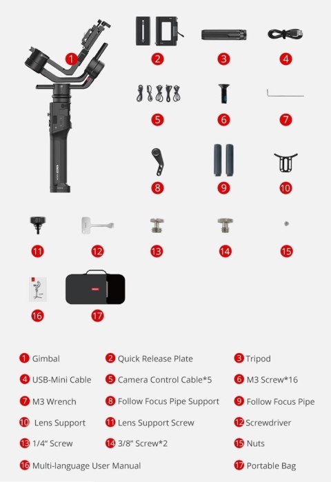 Gimbal do aparatu MOZA Air 2S (WYPRZEDAŻ)