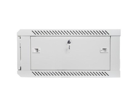 Lanberg :: Rack Cabinet 19? Wall-Mount 4U/600X600 (flat-pack) V2 Grey, Glass door