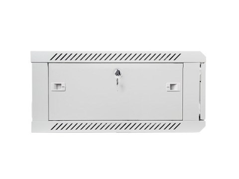 Lanberg :: Rack Cabinet 19? Wall-Mount 4U/600X600 (flat-pack) V2 Grey, Glass door