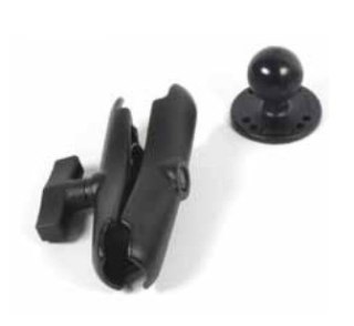 Vehicle Dock Mounting Kit, one pivot and two mounting bases with 1.5´ ball. Requires customer-supplied hardware to secure mount 