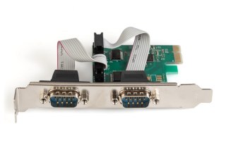 Kontroler RS232 PCI Express 2xDB9Low Profile, Chipset: AX99100