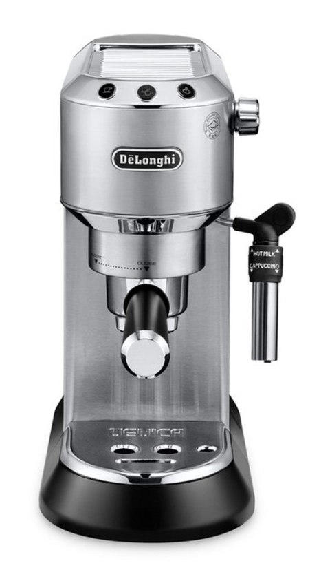 Ekspres kolbowy DeLonghi Dedica Style EC 685.M (1350W; kolor srebrny) (WYPRZEDAŻ)