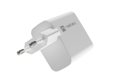 NATEC ŁADOWARKA RIBERA GAN 1X USB-A + 1X USB-C 45W BIAŁA NUC-2142