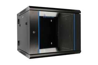 Extralink - szafka wisząca 19" 12U 600x600 AZH Czarna