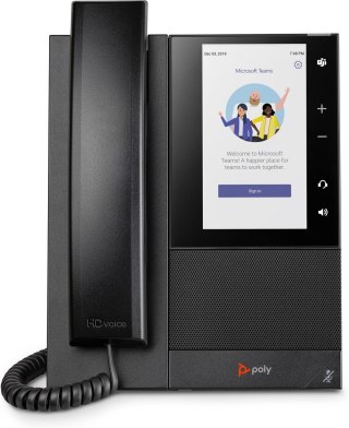 Poly CCX 505 Business Media Phone for Microsoft Teams and PoE-enabled