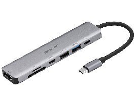 ADAPTER TRACER A-2, USB Type-C z czytnikiem kart, HDMI 4K, USB 3.0, PDW 60W