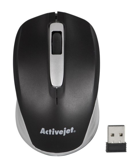 Activejet Mysz bezprzewodowa AMY-313 USB (optyczna; 1200 DPI; czarna)