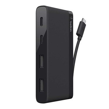 BELKIN TRAVEL HUB 4X USB-C 3.0 CZARNY