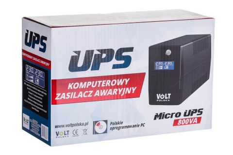 UPS ZASILACZ AWARYJNY VOLT POLSKA MICRO 800VA 480W