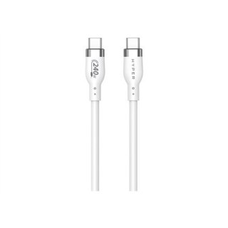 1M USB-C CHARGING CABLE WHIT/E SILICONE 240W