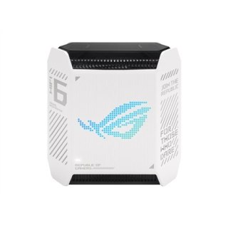 GT6(1PK) white ROG Rapture Wifi 6 802.11ax Tri-band Gigabit Gaming Mesh Router