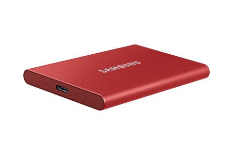 Dysk zewnętrzny SSD Samsung T7 (500GB; USB 3.2; czerwony; MU-PC500R/WW)