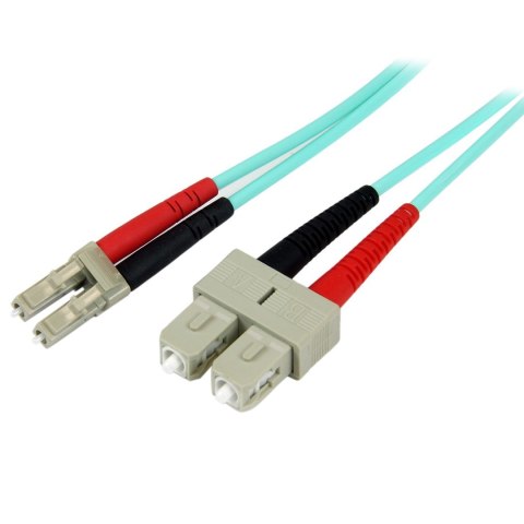 2M AQUA FIBER PATCH CABLE/.