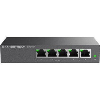 Grandstream GWN 7700P 5xGbE, 4xPOE, z przełącznikiem dzalnym