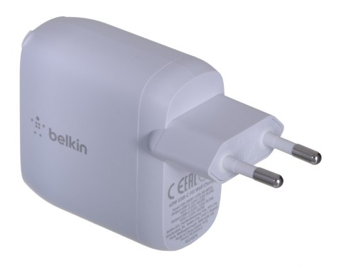 BELKIN ŁADOWARKA SIECIOWA 2XUSB-C 20W X2 PD (40W) BIAŁA